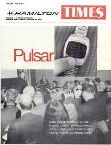Magazine featuring the first digital watch