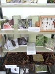 Shelves containing research elements 